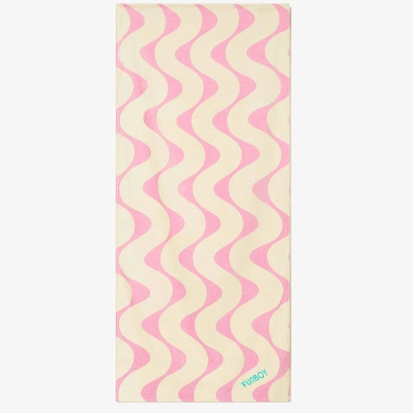 FUNBOY Pink and Cream Wave Towel - Picture 1 of 3